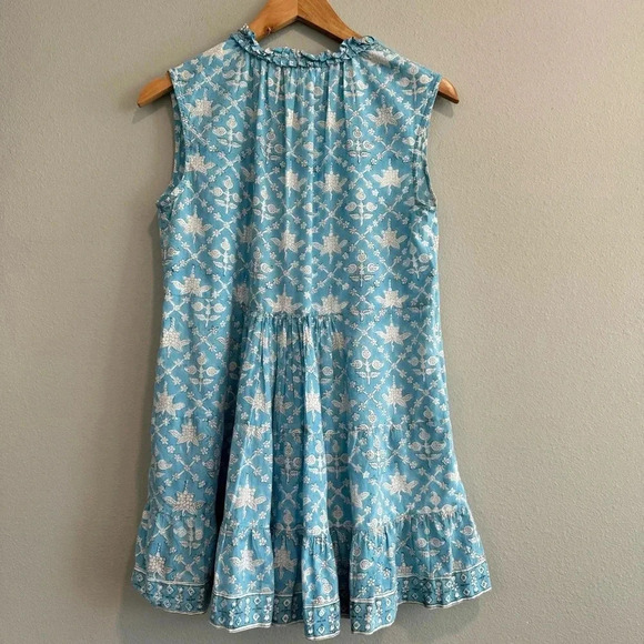 Sur La Vague Mini Dress Floral Boho Beach Cover Up Resort Petite O/S - Picture 2 of 6